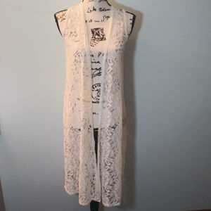 *TLC needed* Lularoe Joy Lace Duster Vest